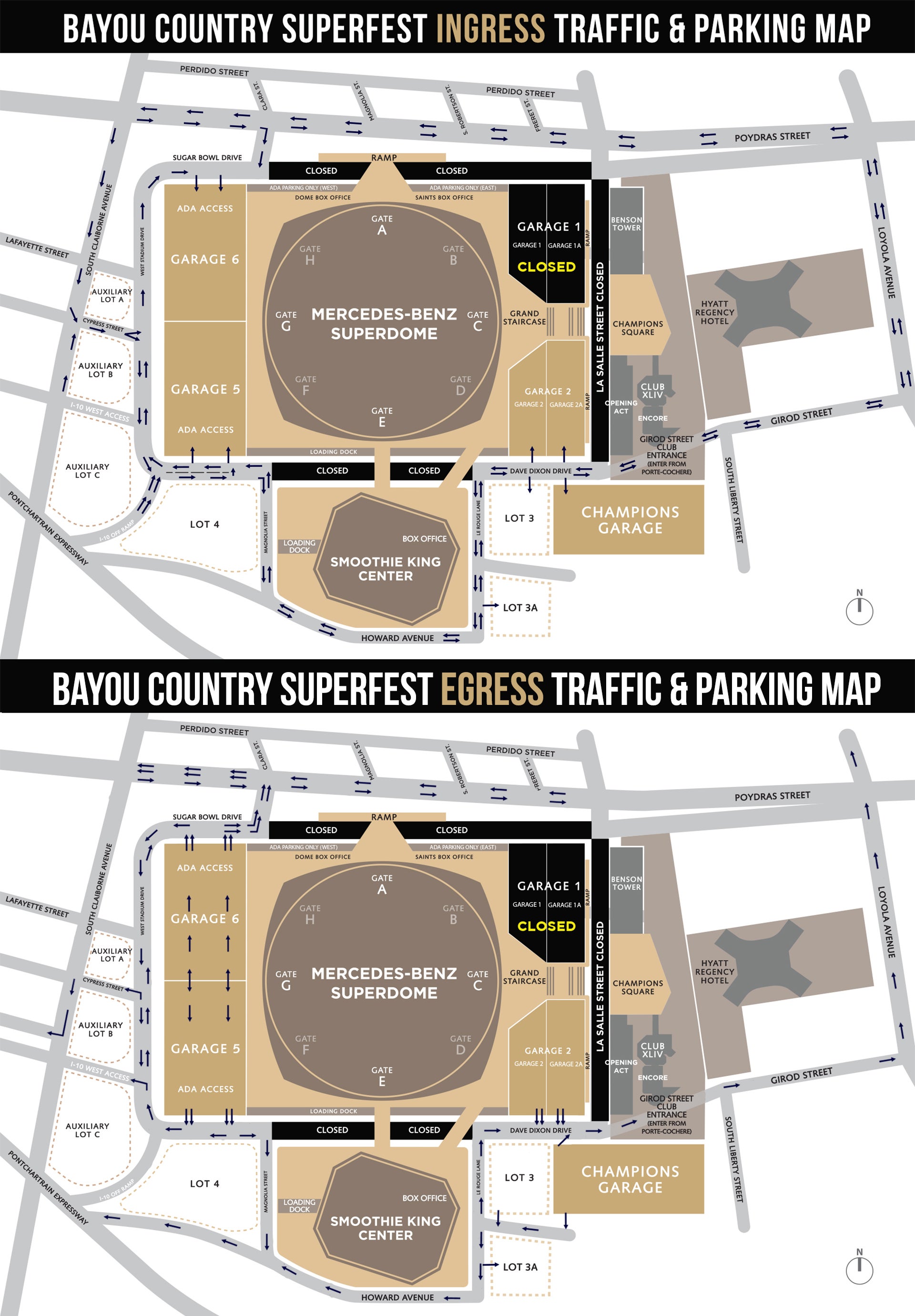 Seating Chart For Bayou Country Superfest