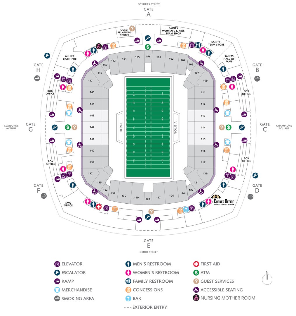 Mercedes Dome New Orleans Seating Chart